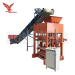 Semi-automatic QTJ4-40B concrete block machine price, tiger block machine