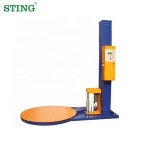 Semi Automatic Vertical Pallet Stretch Film Wrapping Machine With Plastic Film For Sale