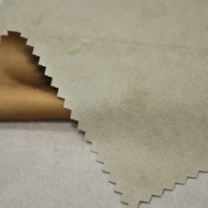 Semi Recycled Fabric Weft Suede Fabric Polyester Spandex Waterproof Fabric for Suede Pouch Suede Hats Yoga Mat