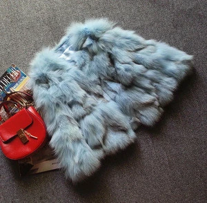 Seven clours Factory directly wholesale price stylish women real fox fur coat