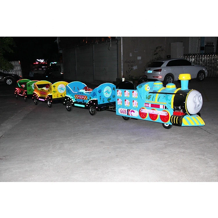 Shopping kids and adult mall amusement trackless train for sale