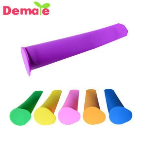 Silicone covered colorful ice popsicle mold