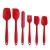 Import Silicone Spatula Set Heat Resistant Spatula  One Piece Seamless Design Rubber Spatula Non-Stick for Cooking Baking and Mixing from China