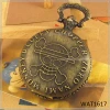 Skull Steampunk Vintage Retro Erotic Automaton Pocket Watch necklace chain