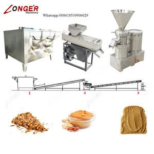 Small Scale Commercial Bean Grinding Cocoa Butter Press Extract Colloid Mill Production Line Price Making Peanut Butter Machine