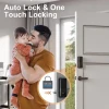 Smart Lock, Electronic Smart Deadbolt, Keyless Entry Door Lock, Fingerprint Door Lock with Keypad, Smart Locks for Home/Apartment Front Door