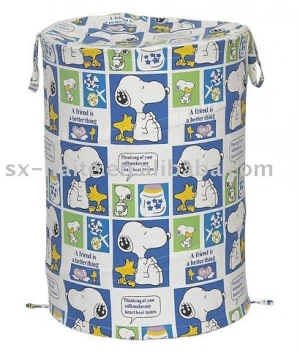 Snoopy Cotton Pop up Laundry Basket Collapsible Laundry Bag Folding Laundry Hamper