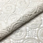 Soft hand feel 100%Cotton lace fabric geometric crochet embroidery lace