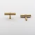 Import Solid brass bathroom cabinet hardware T shape brass furniture cupboard handle and knob from China