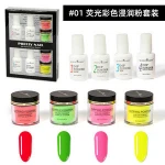 Solid Color Dipping Nail Powder Colorful Glitter Pigment Dust Nail Art Decoration Nail Dipping Powder