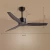 Import solid wood blades bedroom air cooling orbit ceiling fan from China