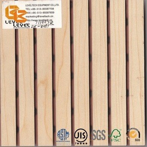 Soundproof Fire-rated Wall Decorative Veneer Board Sound Insulation Wooden MDF Acoustic Panels Cladding Decoration Materials