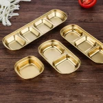 Soy Sauce Dish Ceramic Plate Side Plates Seasoning Saucer Appetizer Butter Dish Tray Kitchen Tableware 2 Grid Serving Dish