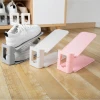 Space-saving integrated shoe cabinet storage rack detachable plastic double-layer adjustable shoe rack