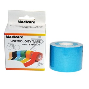 Sports Kinesiology Tape Cotton 5cm 5m Muscle Athlete Elbow Knee Support Bike Bicycle Soccer Jerseys Athletic Tape