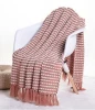 Spot White throwblanket chunky knit luxury weave sofa throw blanket