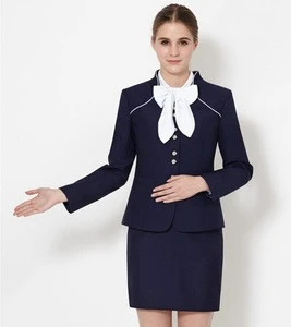 Spring and Autumn Womens Formal Bank Hotel Working Skirt Suit Uniform
