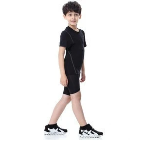 spring autumn long sleeves solid color short sleeves T-shirt for sports wear children T shirts