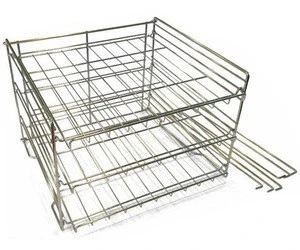 Stackable Can Rack Organizer, Chrome Finish Canned Food Display Racks