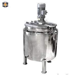 stainless steel emulsifying mixing tank with top mixer and high shear emulsifier