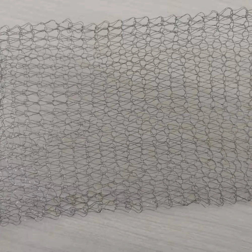 Stainless steel knitted wire mesh for mufflers &amp; silencers/Knitted wire mesh for gas liquid filter mesh