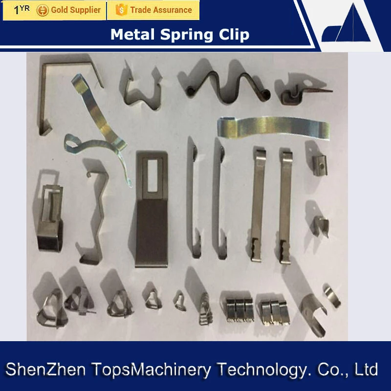 Stamping parts Flat Metal Spring Clips , Stamp Metal Spring Steel / Thin Flat Steel Spring Clips Types MFG