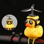 Standing Duck Bicycle Bell Broken Wind Helmet Small Yellow Duck MTB Road Bike Motor Riding Cycling Accessories Bicycle Duck Bell