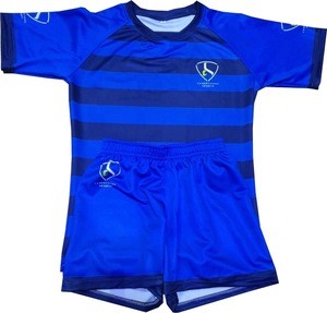 Sublimation Rugby jersey shirt and short customized rugby uniform rugby polo shirts