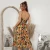 Import Summer Dresses  Wholesale Tie Dye Reggae Sexy Spaghetti Strap Aline Sleeveless  Backless Suspenders  Women Fashion Casual Dress from China
