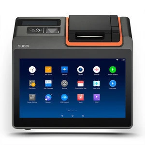 Sunmi T2 mini Android 7.1 OS 11.6 Inch IPS all in one touch Screen wifi bluetooth compact POS terminal with thermal printer