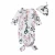 Import Super Soft and Breathable Bamboo Baby Knotted Gown With Hat Organic Baby Sleeping Gown Ruffled Knotted Long Sleeve Baby Gowns from China