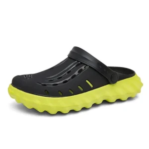 Super Soft Jelly Sandals for Men Thick-Soled Fashionable Toe-Toe Slippers Summer Beach Clogs