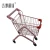 Import Supermarket hand push shopping trolly steel material galvanized shopping cart from China