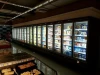 supermarket refrigeration equipment glass door display refrigerator showcase, commercial cooler