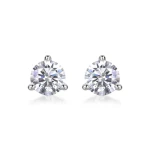 Surprise Price Moissanite jewelry womens 925 silver triangle earrings flat back stud earrings  jewelry for women