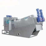 sustainable industrial wastewater sewage treatment volute type press sludge dewatering thickening extrusion filter