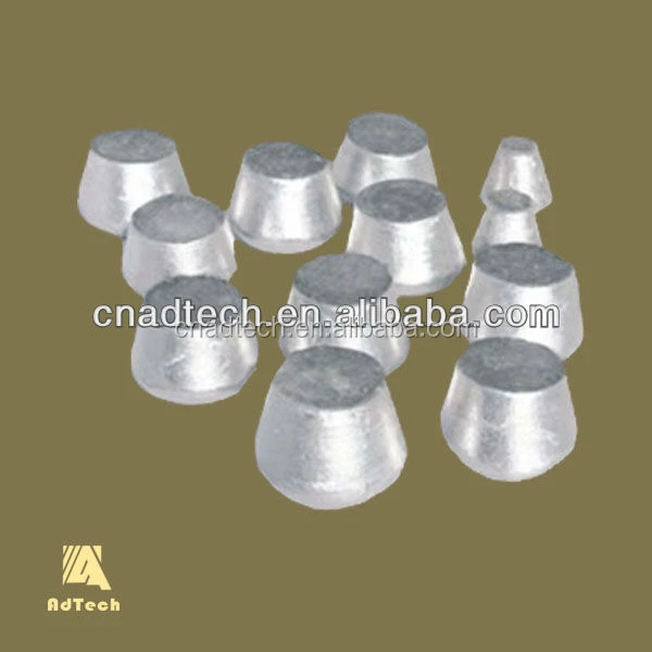 Tablets shaped aluminum strontium alloy ingot