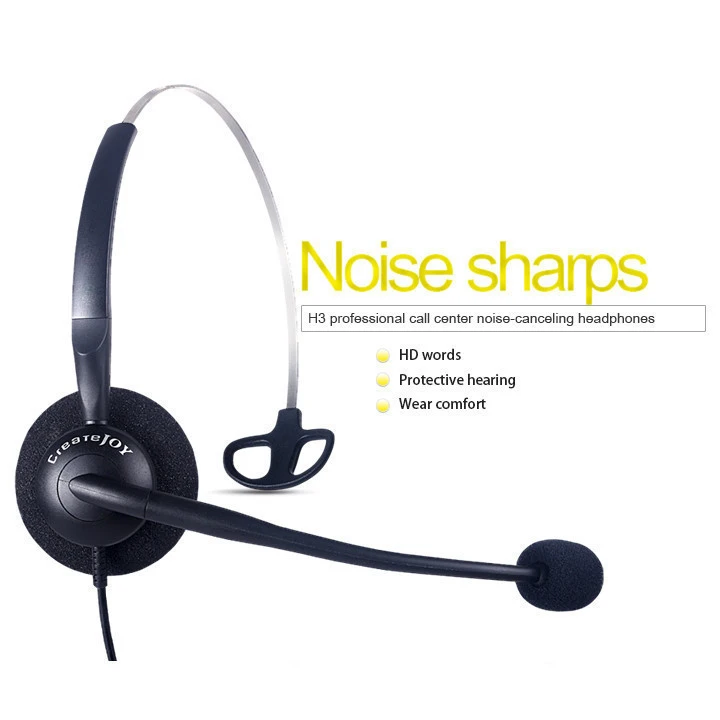 Telephone center USB Headset headphone parts with Noise cancelling