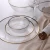Import Telsen fancy decoration transparent glass banquet charger plates plates sets from China