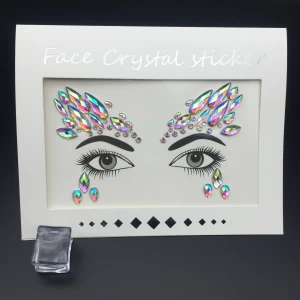 Temporary Face jewelry Sticker Glitter face stickers face Jewels and body crystal stickers