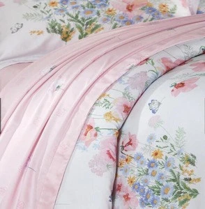 Tencel bedding set fresh floral print bed linen 100% lyocel for 4 seasons
