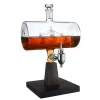 The Wine Savant Ship Decanter Drink Dispenser for Cocktail Tequila 1000ml