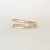 Import Thin Hammered Stacking Ring Skinny Rose Gold Bands Faceted Stackable Midi Women Ring Set from China