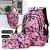Import Three Set School Bags Backpack with Matching Lunch Box Bag Set for Kids School Girls from China