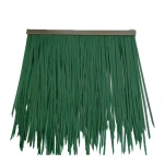 Tiki huts plastic palm leaves roof gazebo synthetic thatch roofing