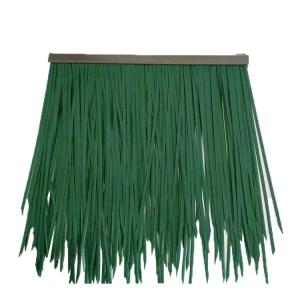 Tiki huts plastic palm leaves roof gazebo synthetic thatch roofing