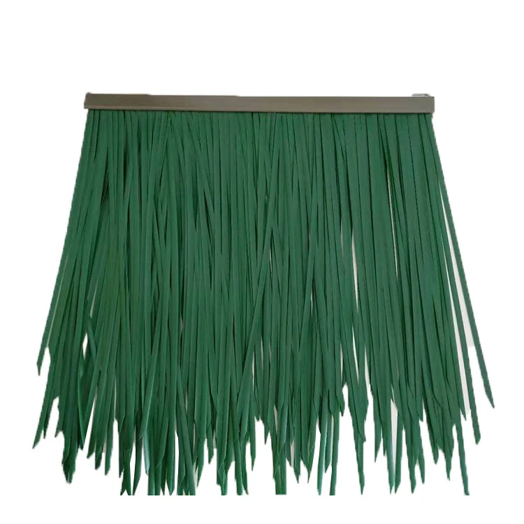 Tiki huts plastic palm leaves roof gazebo synthetic thatch roofing