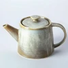 Tiktok Hot Sale kiln changing Yayu teakettle yellow heat resistant 800ml antique teapots with circle design tea and coffee pot