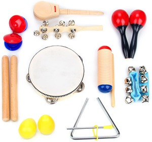 Toddler Educational &amp; Musical Percussion for Kids &amp; Children Instruments Set  With Tambourine, Maracas
