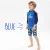 Import Toddler Swimsuits Set for Boys Two Pieces Boys Bathing Suit Short Sleeve Swimsuit Kids Swimwear Set with Hat for Summer Beach from China